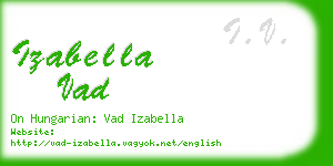 izabella vad business card